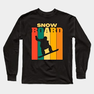 Retro Snowboard Long Sleeve T-Shirt